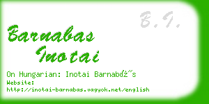 barnabas inotai business card